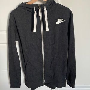 Long Nike zip up hoodie